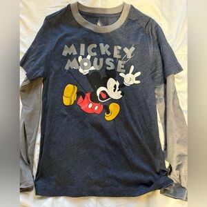 Disney Mickey Mouse Boys Cotton Long Sleeve Tee